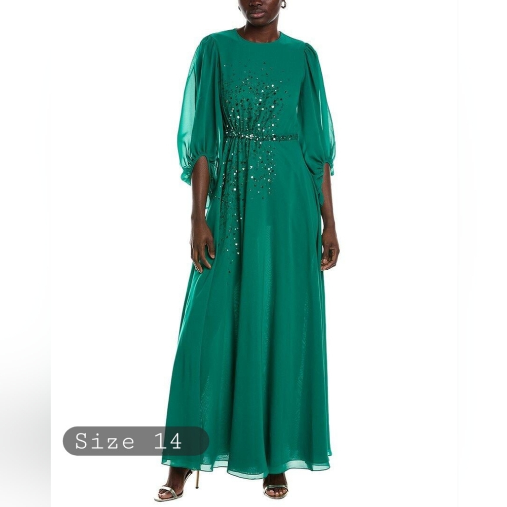 Sachin & Babi Bianca Gown Green